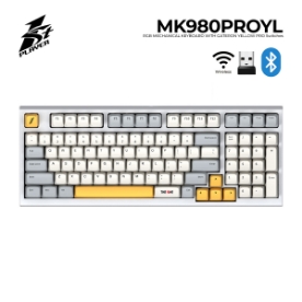 Picture of KEYBOARD 1STPLAYER LANG MK980PROYL RGB MECHANICAL GATERON YELLOW PRO SWITCHES