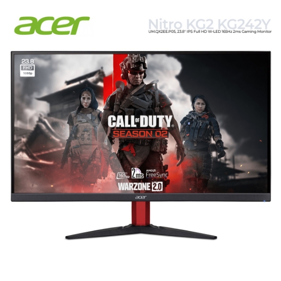 სურათი მონიტორი ACER Nitro KG2 KG242Y Pbmiipx UM.QX2EE.P05 23.8" FHD IPS 165HZ 2MS