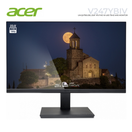 Picture of MONITOR Acer Vero V247Ybiv UM.QV7EE.030 23.8" FHD IPS WLED 4MS 75HZ BLACK