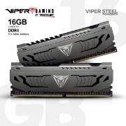 Picture of Memory Patriot Viper STEEL PVS416G360C7K 16GB 3600MHZ UDIMM DUAL KIT