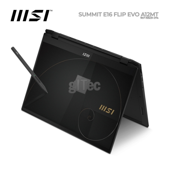 Picture of Notebook MSI Summit E16 Flip Evo A12MT 9S7-159231-074 16" IPS FHD+ 165Hz i7-1280P 16GB DDR5 1TB SSD M.2 TOUCH Pen Black