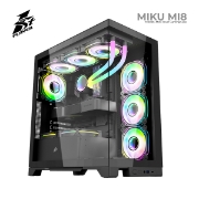 სურათი ქეისი 1STPLAYER MIKU Mi8 Mi8-BK Midi Tower Black 