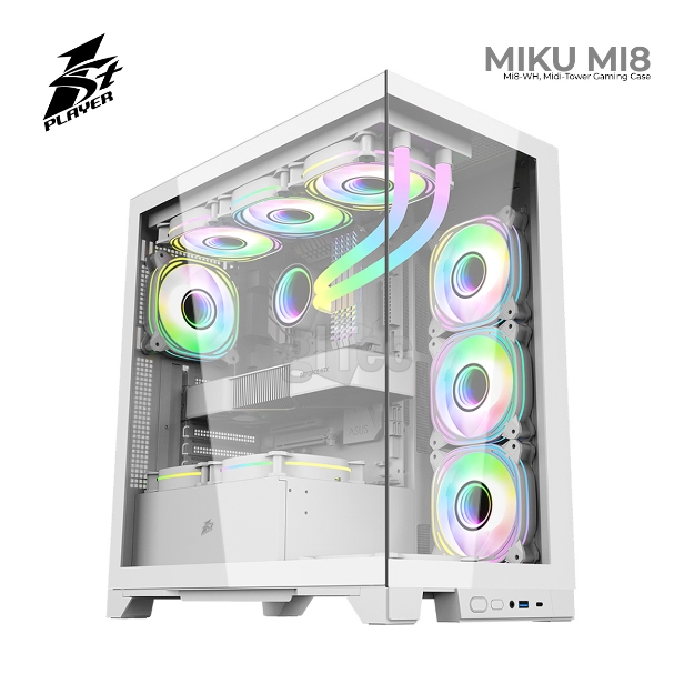 Picture of CASE 1STPLAYER MIKU MI8 MI8-WH MIDI TOWER WHITE