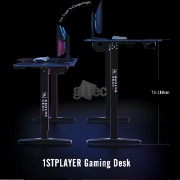სურათი Gaming მაგიდა 1STPLAYER OTO-C 1460 Black