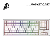 Picture of KEYBOARD 1STPLAYER GASKET GA87 RGB-WH-RED/SW Monochrome Mixed Light RGB MECHANICAL RED SWITCHES