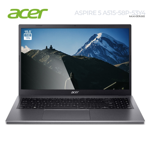 Picture of ნოუთბუქი Acer Aspire 5 A515-58P-53Y4 NX.KHJER.005 15.6" FHD WLED i5-1335U 16GB DDR5 512GB M.2 STEEL GRAY