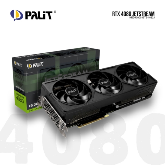 სურათი ვიეო დაფა PALIT RTX 4080 JetStream NED4080019T2-1032J 16GB GDDR6X 256BIT
