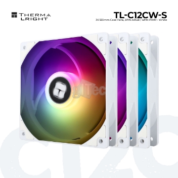 დეტალურის ჩვენება ქეისის ქულერი  THERMALRIGHT TL-C12CW-S A-RGB WHITE სურათი ქეისის ქულერი  THERMALRIGHT TL-C12CW-S A-RGB WHITE