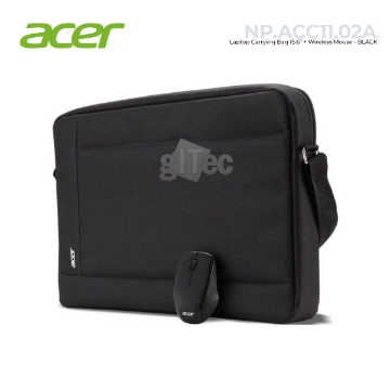დეტალურის ჩვენება ნოუთბუქის ჩანთა Acer NP.ACC11.02A Carrying Starter Kit for 15.6'' + Wireless Optical Mouse სურათი ნოუთბუქის ჩანთა Acer NP.ACC11.02A Carrying Starter Kit for 15.6'' + Wireless Optical Mouse