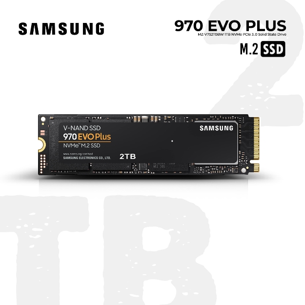Picture of SSD SAMSUNG 970 EVO PLUS 2TB MZ-V7S2T0BW  PCIE 3.0 NVME M.2