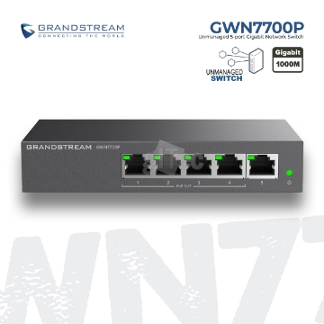 დეტალურის ჩვენება სვიჩი Grandstream GWN7700P 5-ports Gigabit Ethernet PoE 4-Ports სურათი სვიჩი Grandstream GWN7700P 5-ports Gigabit Ethernet PoE 4-Ports