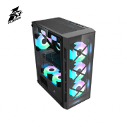 Picture of CASE 1STPLAYER XP-G XP-G-BK-4F1 MIDI TOWER BLACK