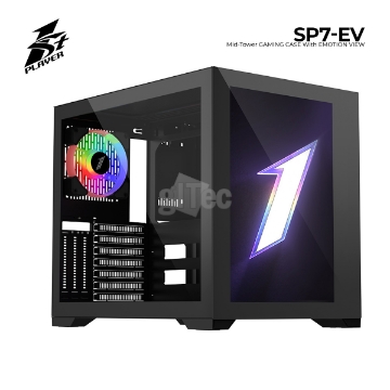 დეტალურის ჩვენება ქეისი 1STPLAYER STEAM PUNK SP7 EMOTION VIEW SP7-EV MIDI-TOWER BLACK სურათი ქეისი 1STPLAYER STEAM PUNK SP7 EMOTION VIEW SP7-EV MIDI-TOWER BLACK