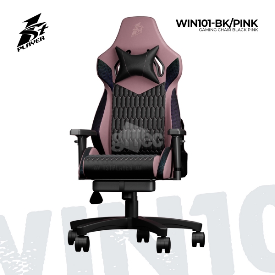 Picture of GAMING CHAIR 1STPLAYER WIN101-BK/PINK BLACK & PINK