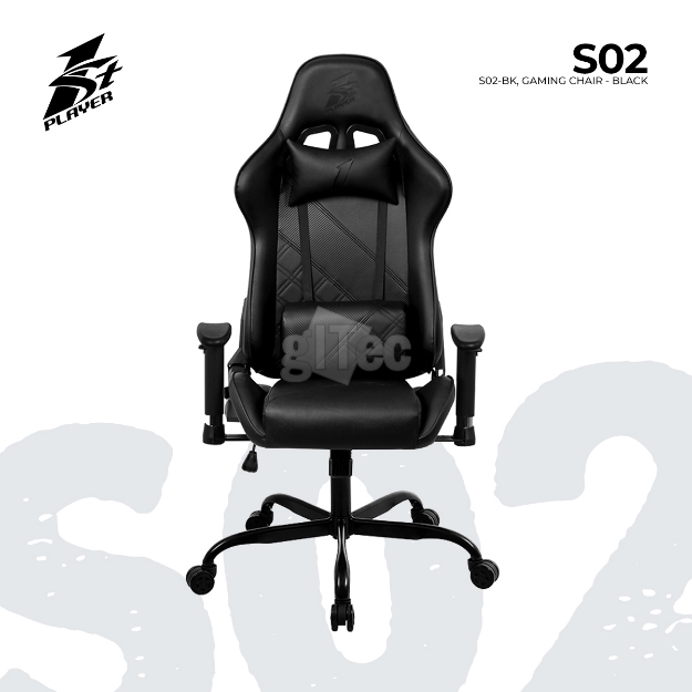 Picture of GAMING CHAIR 1STPLAYER S02 S02-BK BLACK