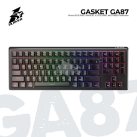 Picture of KEYBOARD 1STPLAYER GASKET GA87 GA87(RGB)-BK-RED/SW RGB MECHANICAL RED SWITCHES