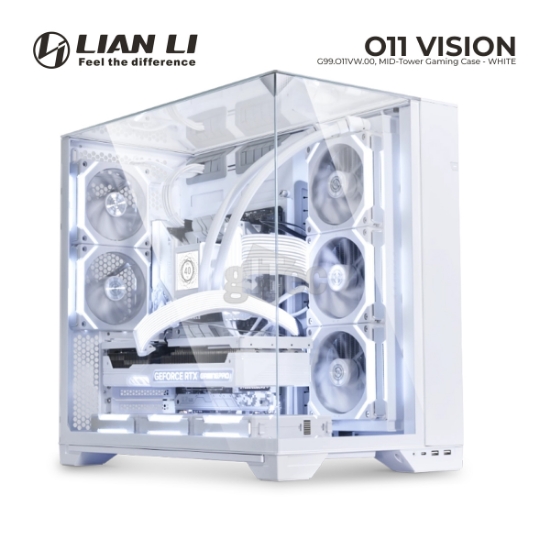 Picture of CASE LIAN LI O11 VISION G99.O11VW.00 MID-TOWER CASE WHITE