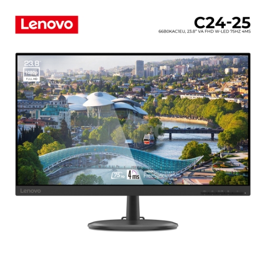 Picture of MONITOR LENOVO C24-25 66B0KAC1EU 23.8" VA WLED FHD 75HZ 4MS BLACK