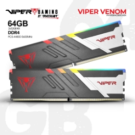 Picture of მეხსიერება PATRIOT VIPER VENOM RGB PVVR564G560C40K 64GB DDR5 5600MHZ