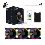Picture of ქეისის ქულერი 1STPLAYER G3 A-RGB WITH CONTROLLER & REMOTE CONTROL BLACK