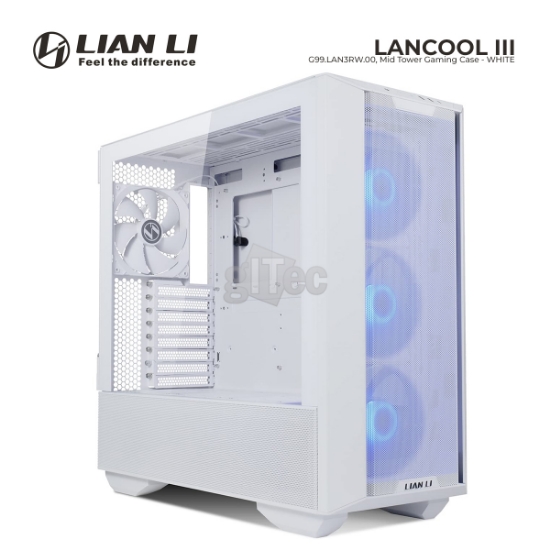 Picture of CASE Lian Li Lancool Iii G99.LAN3RW.00 Mid-Tower WHITE