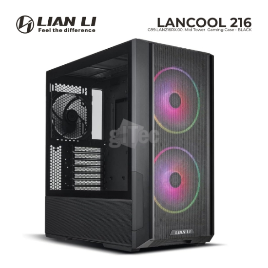 სურათი ქეისი LIAN LI Lancool 216 G99.LAN216RX.00 MID-TOWER BLACK