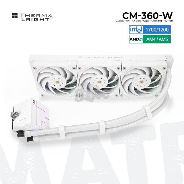 Picture of თხევადი გაგრილების სისტემა THERMALRIGHT CORE MATRIX 360 CM-360-W WHITE