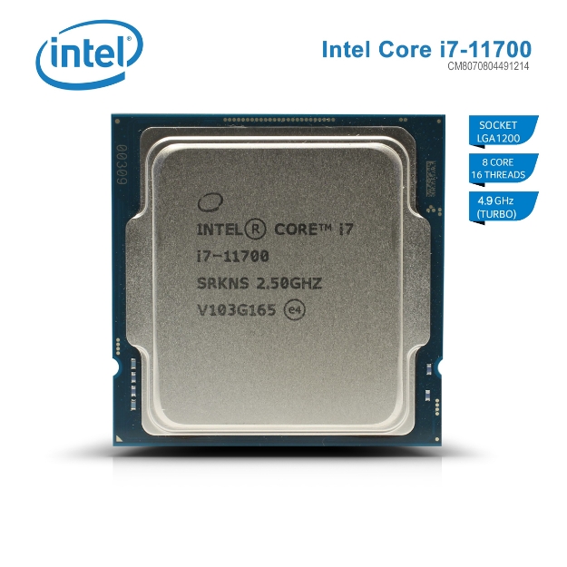 Picture of Processor INTEL CORE I7-11700 16MB CACHE 4.90GHZ CM8070804491214 TRAY