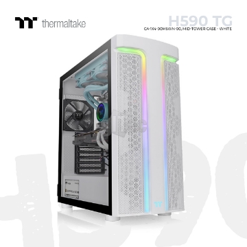 Show details for CASE Thermaltake H590 TG Snow ARGB CA-1X4-00M6WN-00 Mid-Tower WHITE Picture of CASE Thermaltake H590 TG Snow ARGB CA-1X4-00M6WN-00 Mid-Tower WHITE