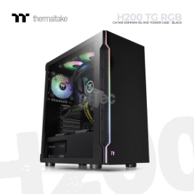 Picture of CASE Thermaltake H200 TG RGB CA-1M3-00M1WN-00 Mid-Tower BLACK