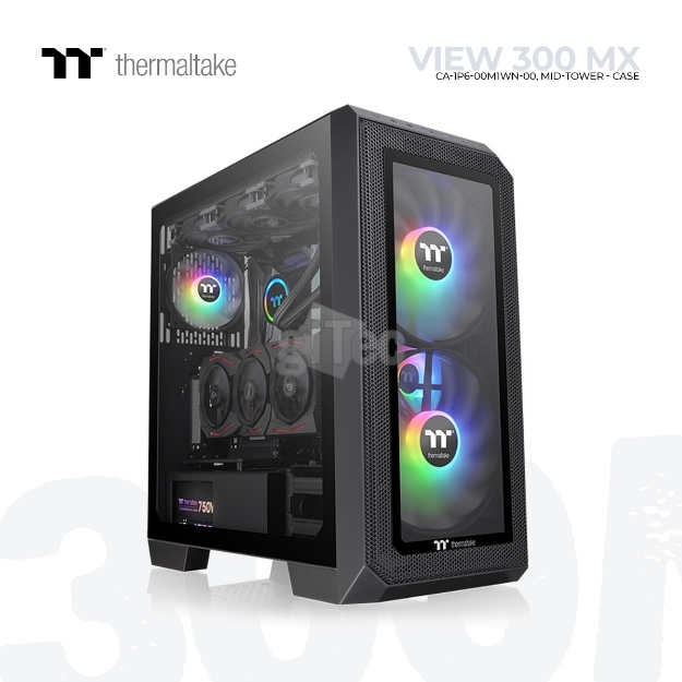 Picture of CASE Thermaltake View 300 MX CA-1P6-00M1WN-00 Mid-Tower BLACK