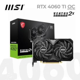 Picture of VIDEO CARD MSI GeForce RTX 4060 Ti VENTUS 2X BLACK OC 912-V515-064