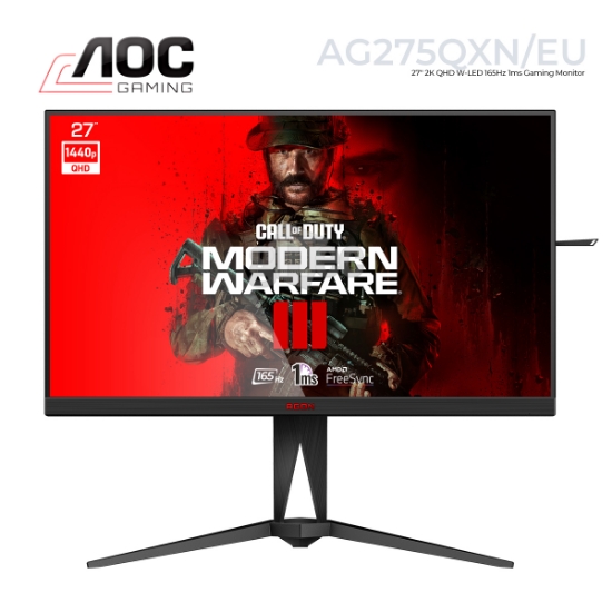 Picture of MONITOR AOC AGON AG275QXN/EU 27" 2K QHD VA 165Hz 1MS BLACK