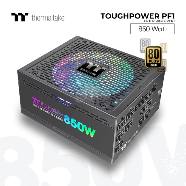 Picture of POWER SUPPLY THERMALTAKE TOUGHPOWER PF1 ARGB PS-TPD-0850F3FAPE-1 850W FULL MODULAR