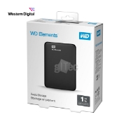 Picture of EXTERNAL HARD DRIVE WESTERN DIGITAL ELEMENTS Portable HDD WDBUZG0010BBK-WESN 1TB USB .0 BLACK