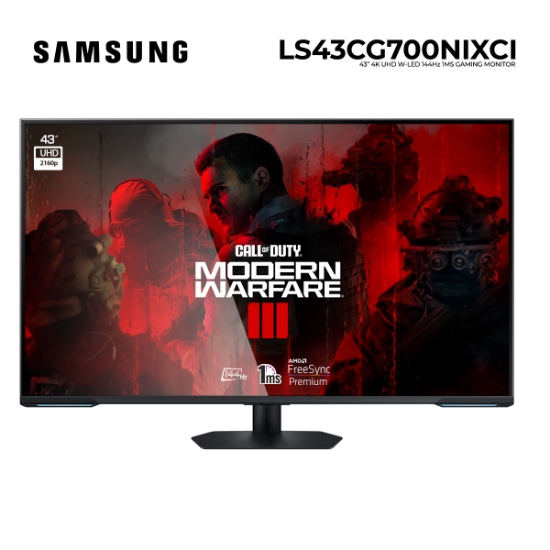 Picture of MONITOR SAMSUNG  Odyssey Neo G7 LS43CG700NIXCI 43" VA 4k UHD 144HZ 1MS WHITE