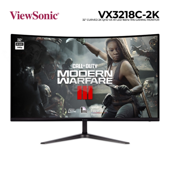 Picture of MONITOR ViewSonic VX3218C-2K 32" VA Curved QHD 165Hz 1MS BLACK