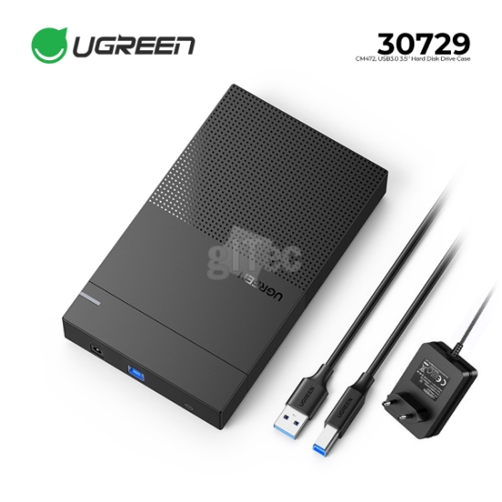 Picture of Hard Disk Drive Case UGREEN CM472 30729 3.5" BLACK