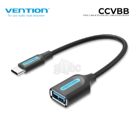 Picture of TYPE-C TO USB ADAPTER VENTION CCVBB 0.15M Black