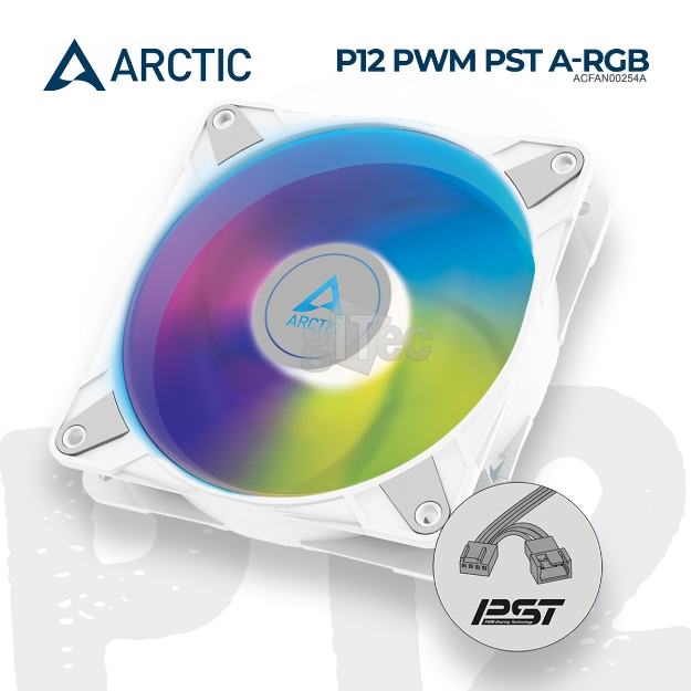 Picture of Cooler Arctic P12 PWM PST A-RGB ACFAN00254A WHITE