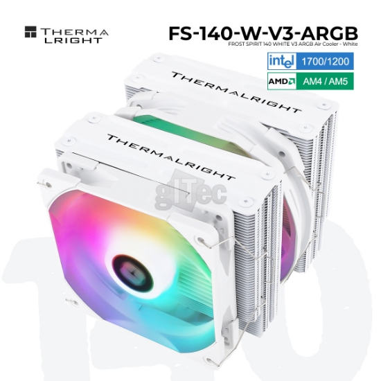 Picture of PROCESSOR COOLER THERMALRIGHT FROST SPIRIT 140 WHITE V3 ARGB WHITE ARGB