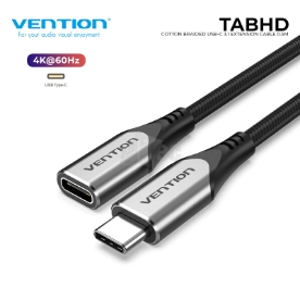 Picture of USB Type-C 3.1 Extension კაბელი VENTION TABHD 0.5M Black