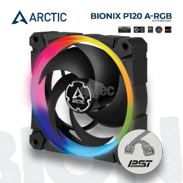 Show details for CASE COOLER ARCTIC BioniX P120 A-RGB ACFAN00146A BLACK Picture of CASE COOLER ARCTIC BioniX P120 A-RGB ACFAN00146A BLACK