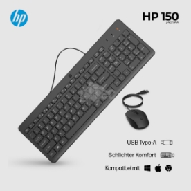 Picture of USB კლავიატურა მაუსი HP 150 240J7AA