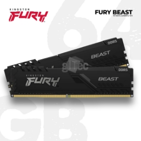 Picture of მეხსიერება Kingston Fury Beast KF564C32BBK2-64 64GB 6400MHz DDR5 BLACK