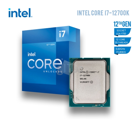 სურათი პროცესორი INTEL CORE i7-12700K BX8071512700K 25MB CACHE 5.00GHZ LGA 1700 BOX