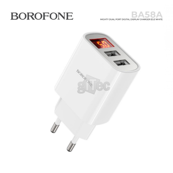 სურათი USB დამტენი BOROFONE BA58A WHITE
