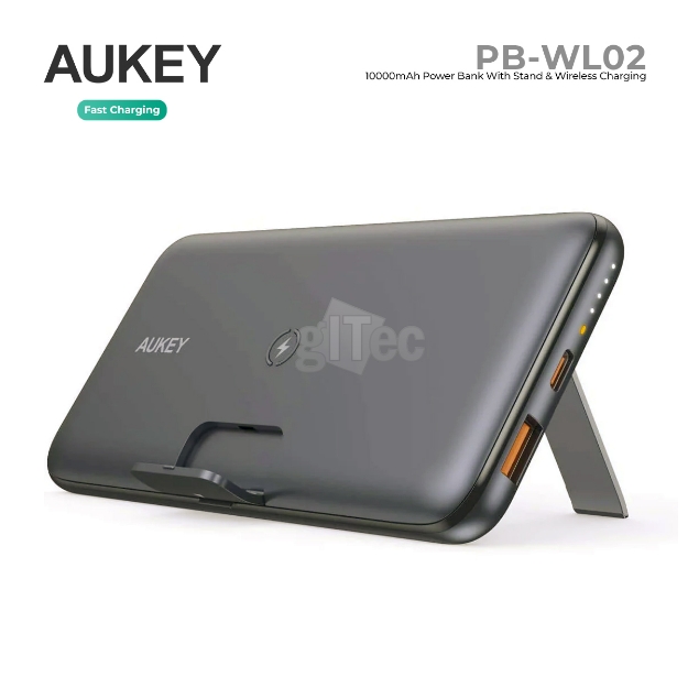 Picture of Fast Wireless Power BANK Aukey PB-WL02 10000mAh 18W PD QC 3.0