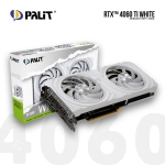 Picture of VIDEO CARD PALIT GEFORCE RTX 4060 TI WHITE NE6406T019P1-1048L 8GB 128bit GDDR6