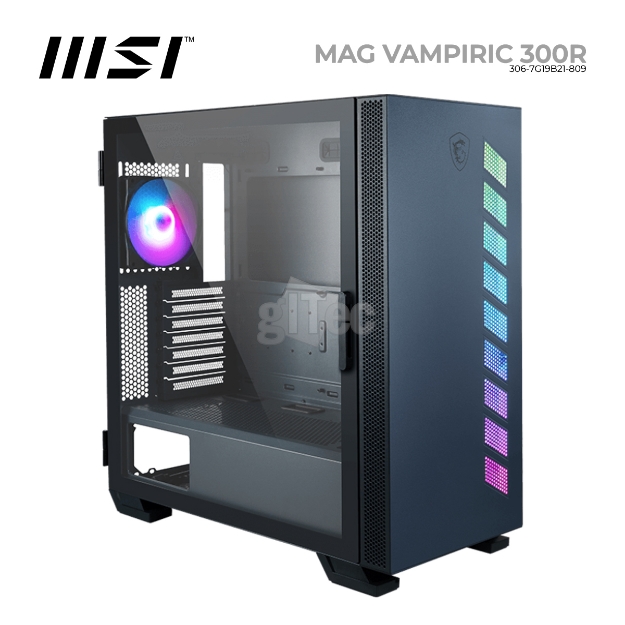 Picture of ქეისი MSI MAG VAMPIRIC 300R PACIFIC BLUE 306-7G19B21-809 Mid-Tower PACIFIC BLUE